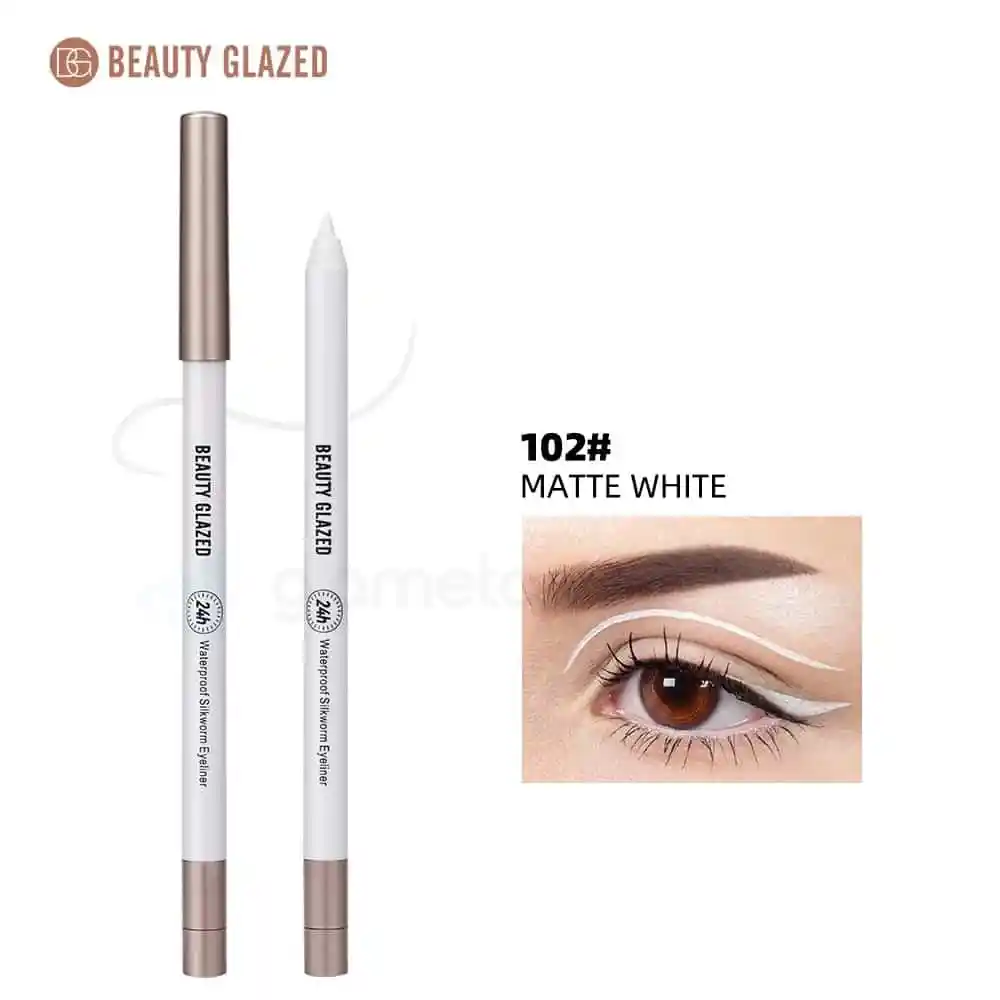 Beauty Glazed Waterproof Silkworm Eyeliner-102 Matte White