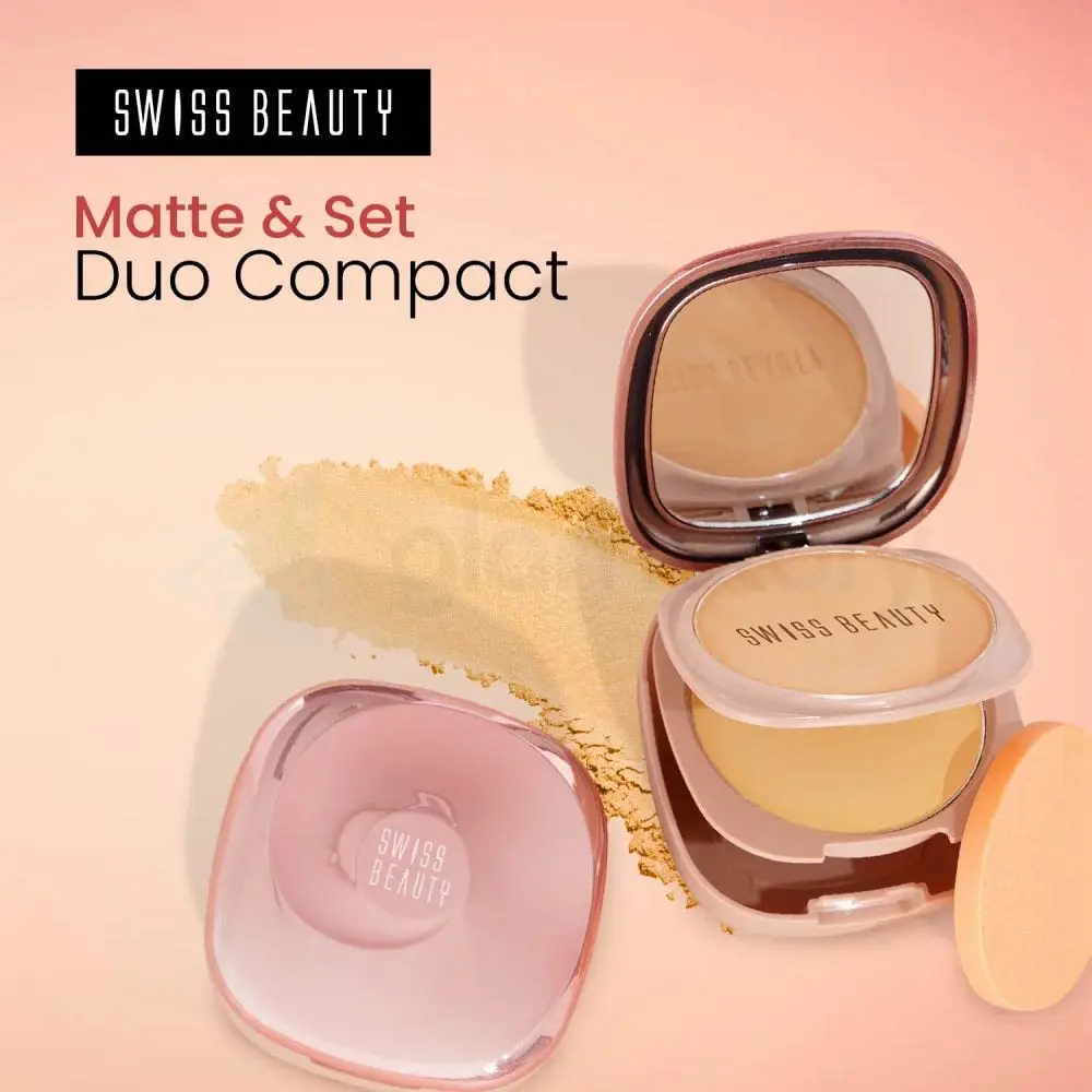 Swiss Beauty Matte & Set Duo Compact 02 Beige & Translucent thumbnail 4