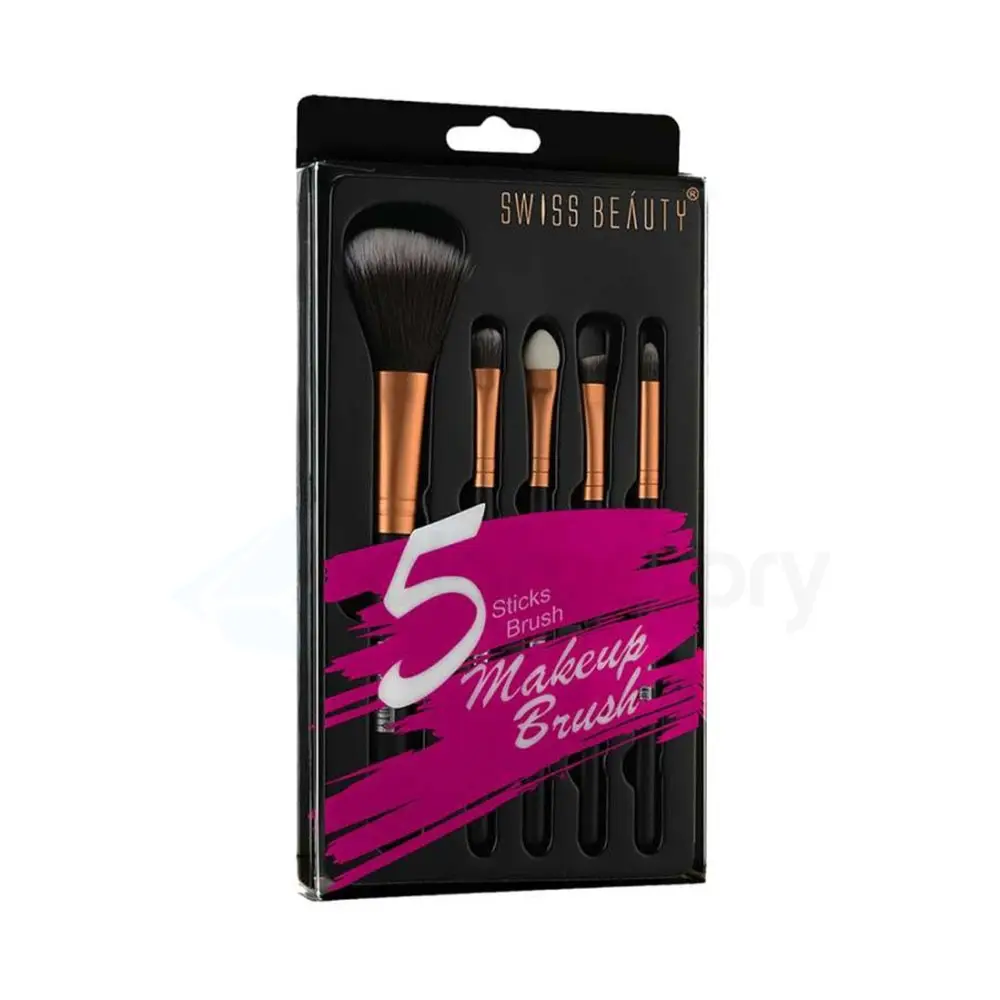 Swiss Beauty 5 Pcs Makeup Brush Golden 01