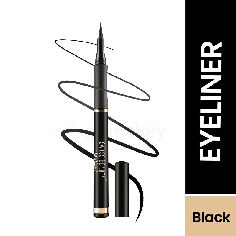 Swiss Beauty Bold Felt Tip Eyeliner Jet Black