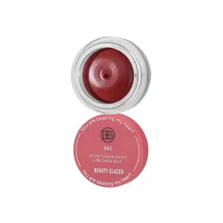 Beauty Glazed Velvet Super Matte Lip & Cheek Mud-342
