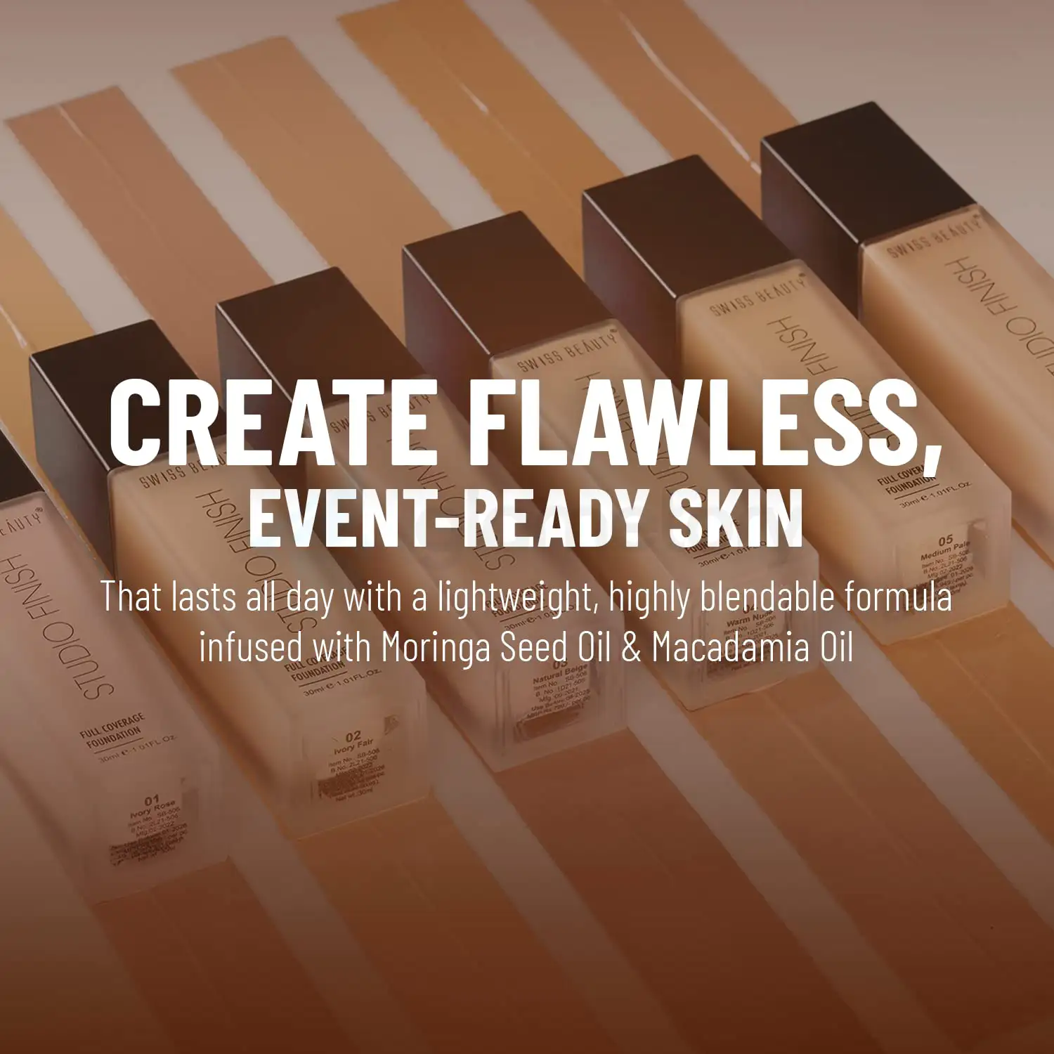 Swiss Beauty Studio Finish Foundation 01 Ivory Rose thumbnail 3