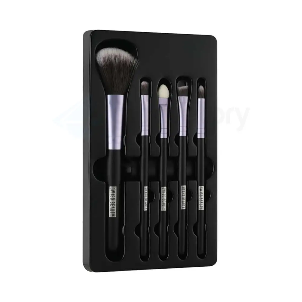 Swiss Beauty 5 Pcs Makeup Brush Purple 03