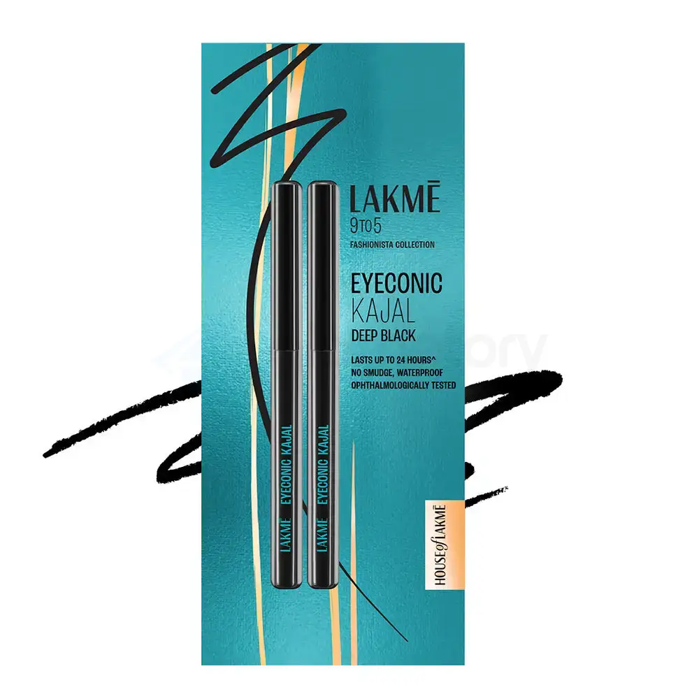 Lakmé Eyeconic Kajal Twin Pack-Deep Black
