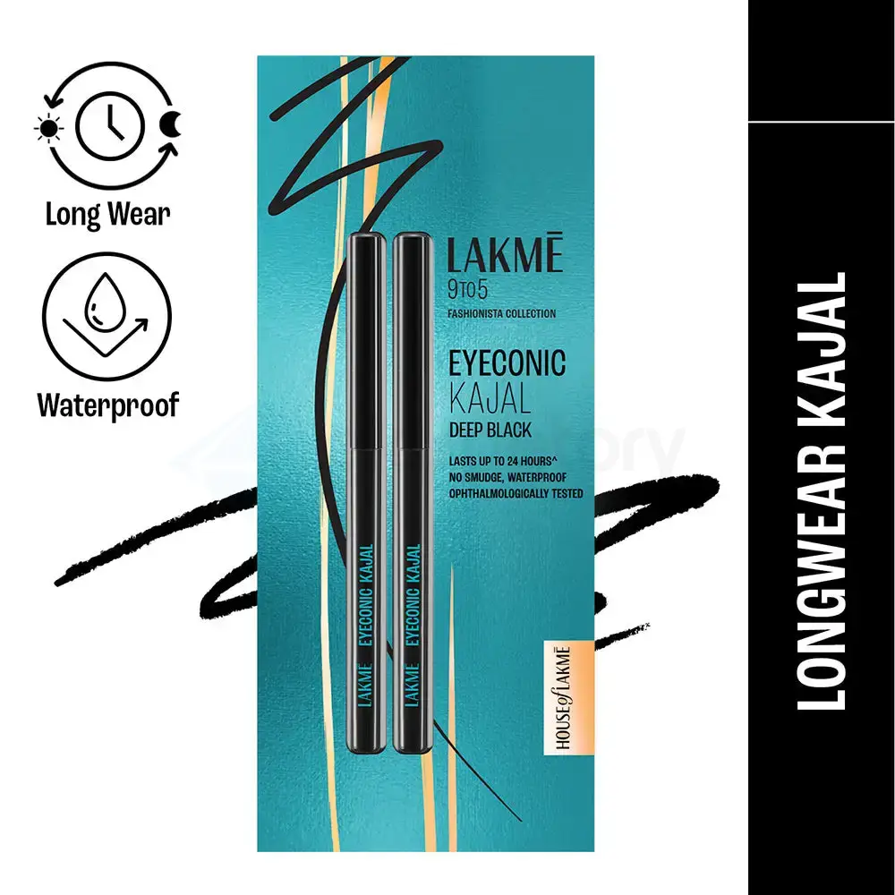 Lakmé Eyeconic Kajal Twin Pack-Deep Black thumbnail 3