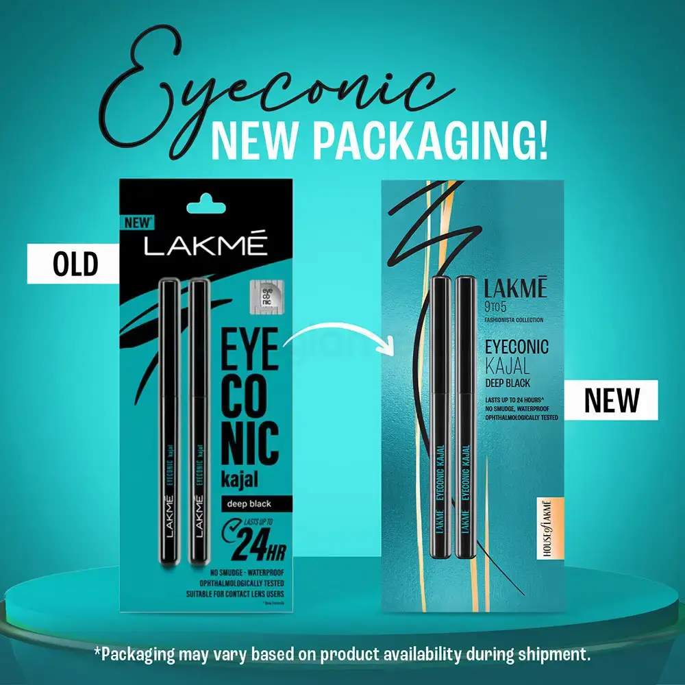 Lakmé Eyeconic Kajal Twin Pack-Deep Black thumbnail 4