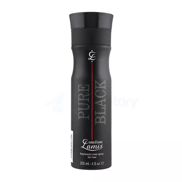 Creation Lamis Pure Black Fragranced Body Spray for Men-200ml