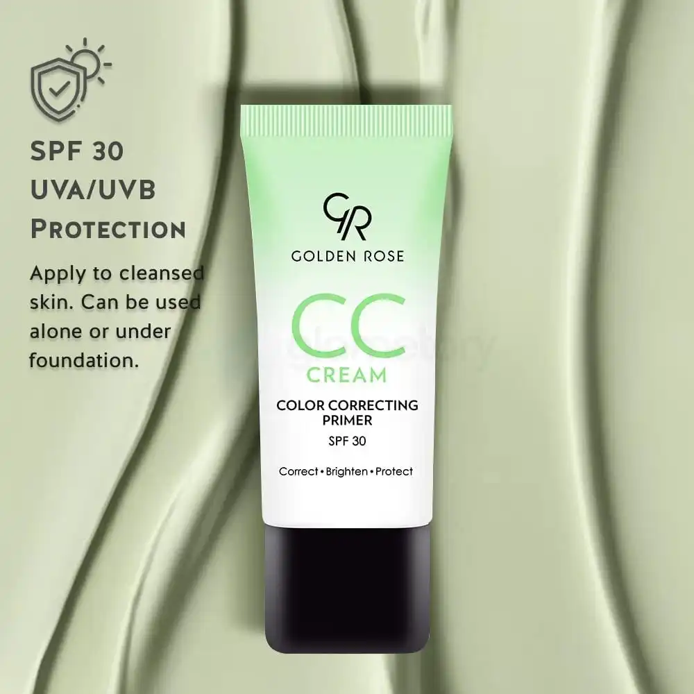 Golden Rose CC Cream Color Correcting Primer-30ml Green thumbnail 5