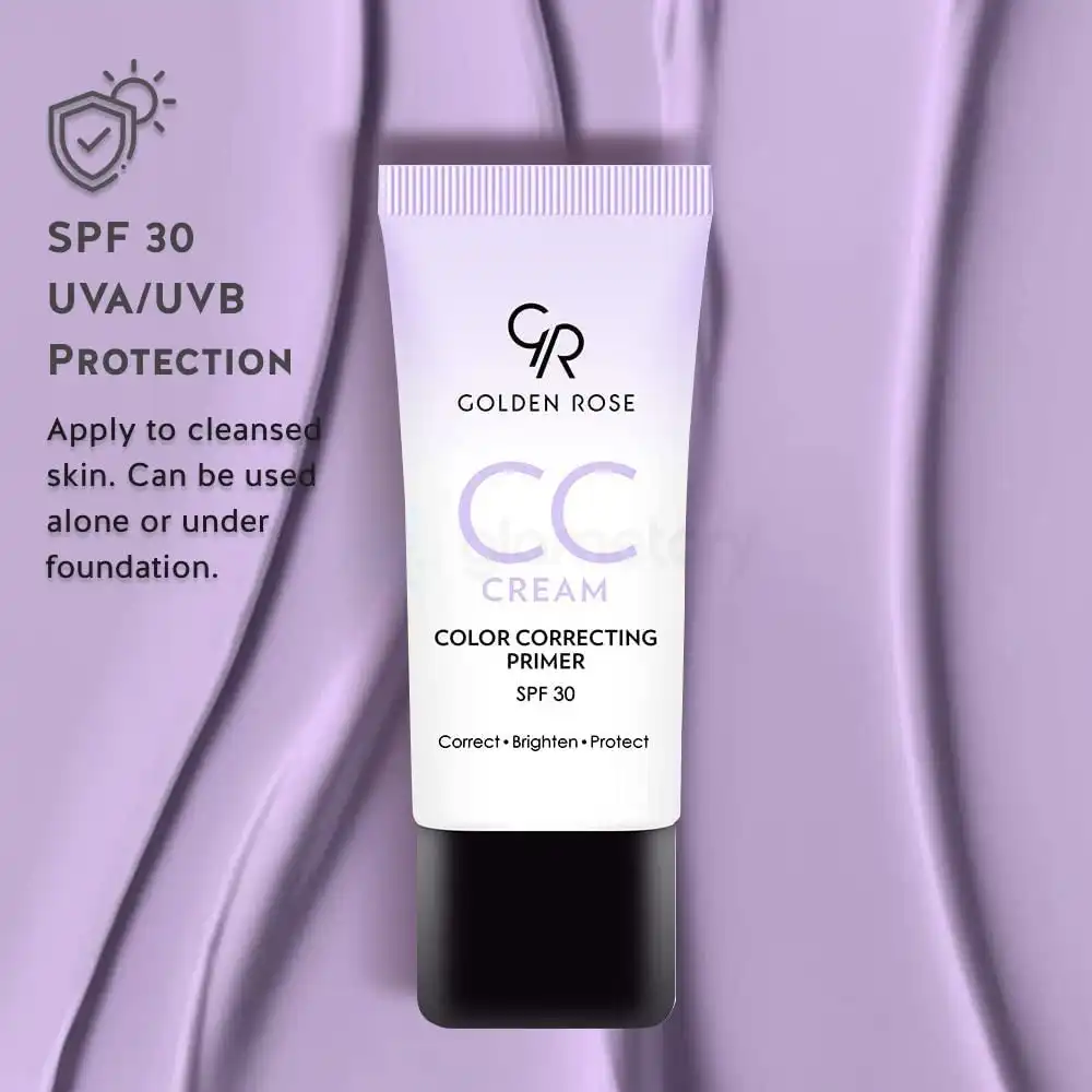Golden Rose CC Cream Color Correcting Primer-30ml Violet thumbnail 5
