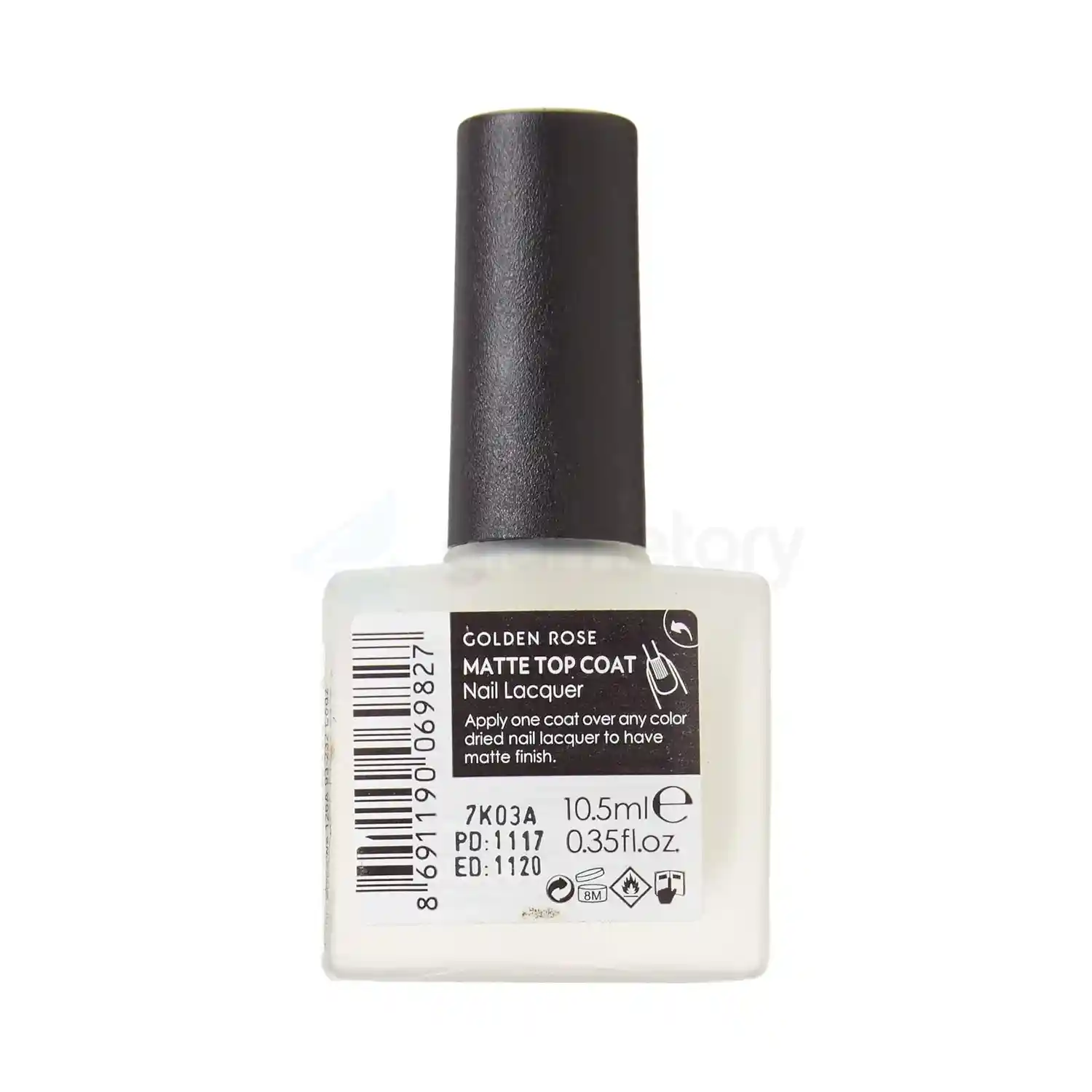 Golden Rose Matte Top Coat Nail Lacquer-10.5ml thumbnail 3