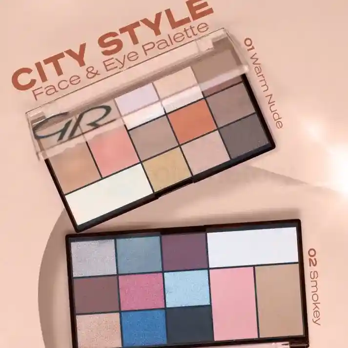 Golden Rose Face & Eye Palette City Style thumbnail 5