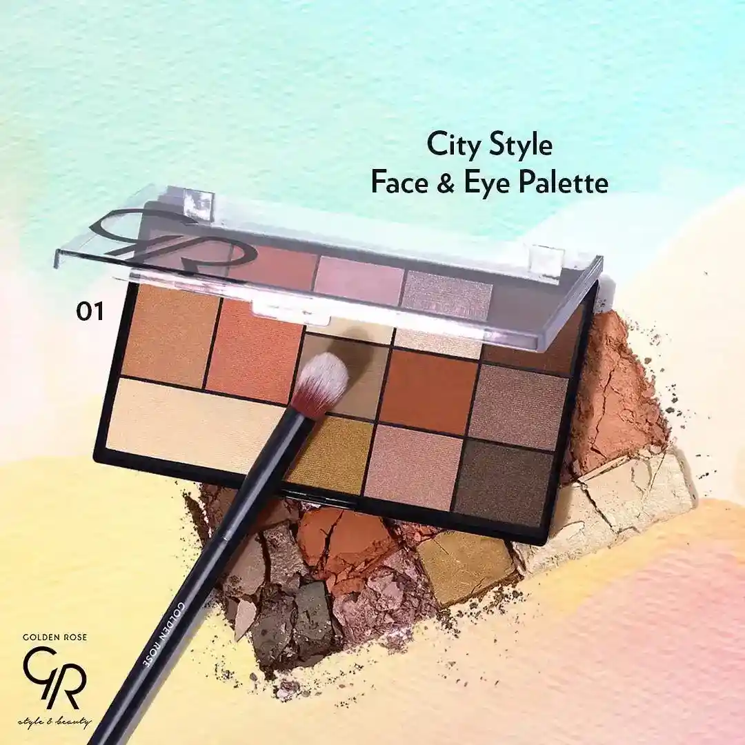 Golden Rose Face & Eye Palette City Style thumbnail 6