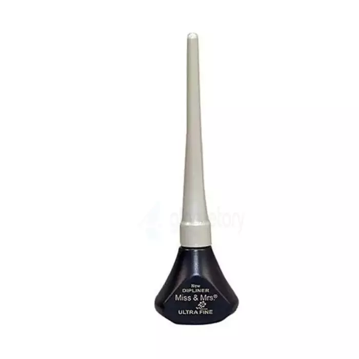 Miss & Mrs. Ultra Fine Waterproof Black Dipliner-4.5ml