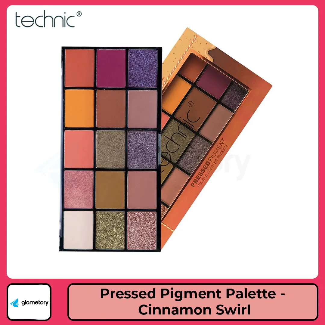 Technic 15 Color Pressed Pigment Palette-Cinnamon Swirl thumbnail 3