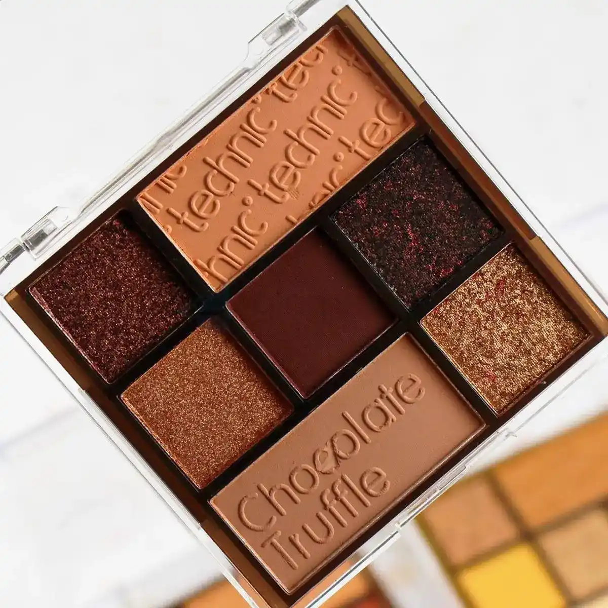 Technic 7 Color Pressed Pigment Palette-Chocolate Truffle thumbnail 3
