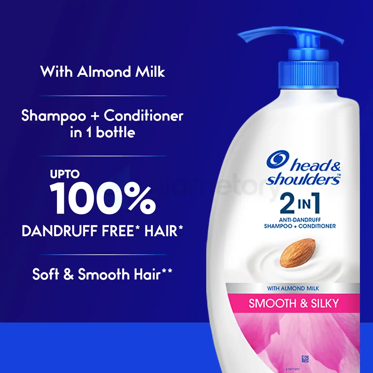 Head & Shoulders 2 In 1 Anti Dandruff Shampoo+Conditioner Smooth & Silky-650ml thumbnail 5
