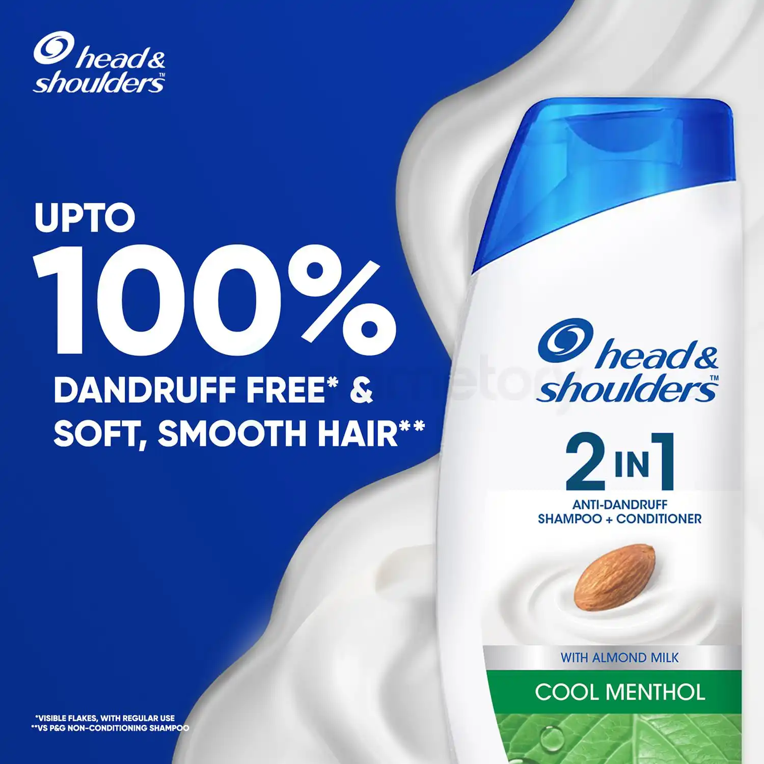 Head & Shoulders 2 In 1 Anti Dandruff Shampoo+Conditioner Cool Menthol-180ml thumbnail 5