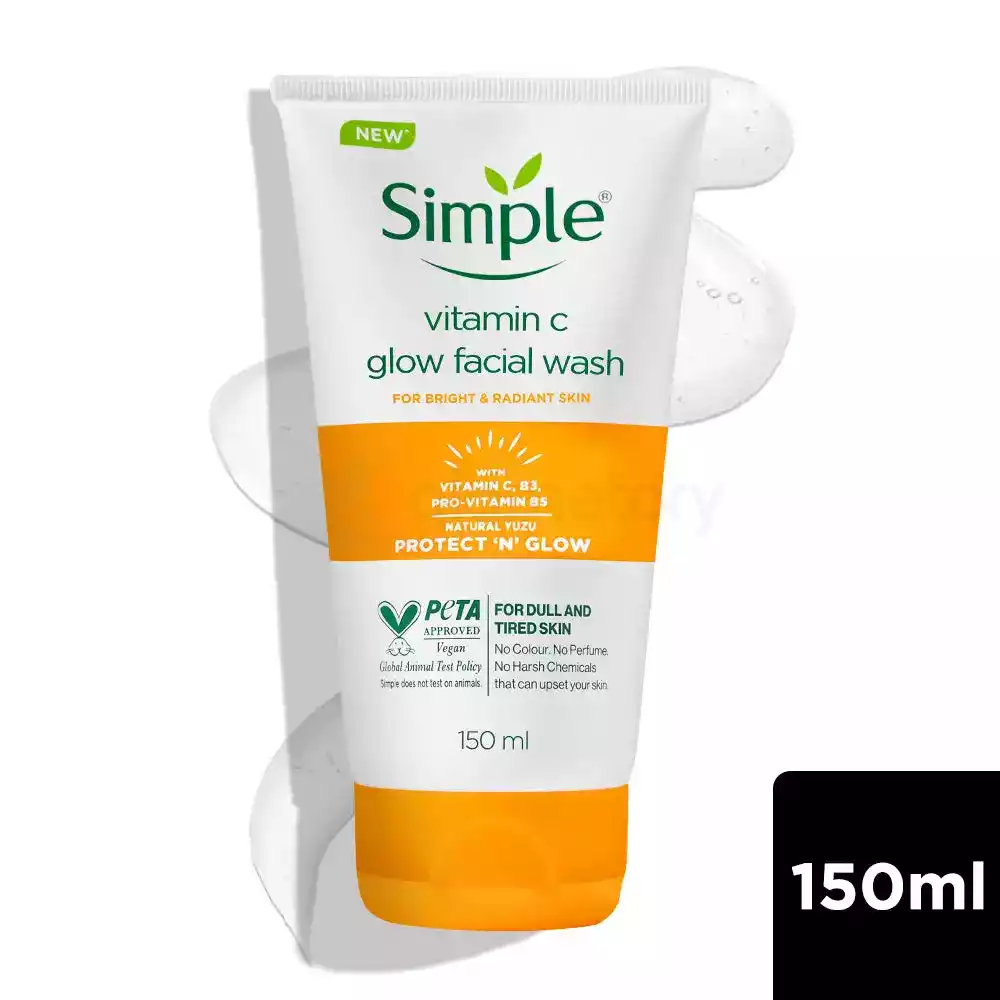 Simple Vitamin C Glow Facial Wash-150ml thumbnail 4
