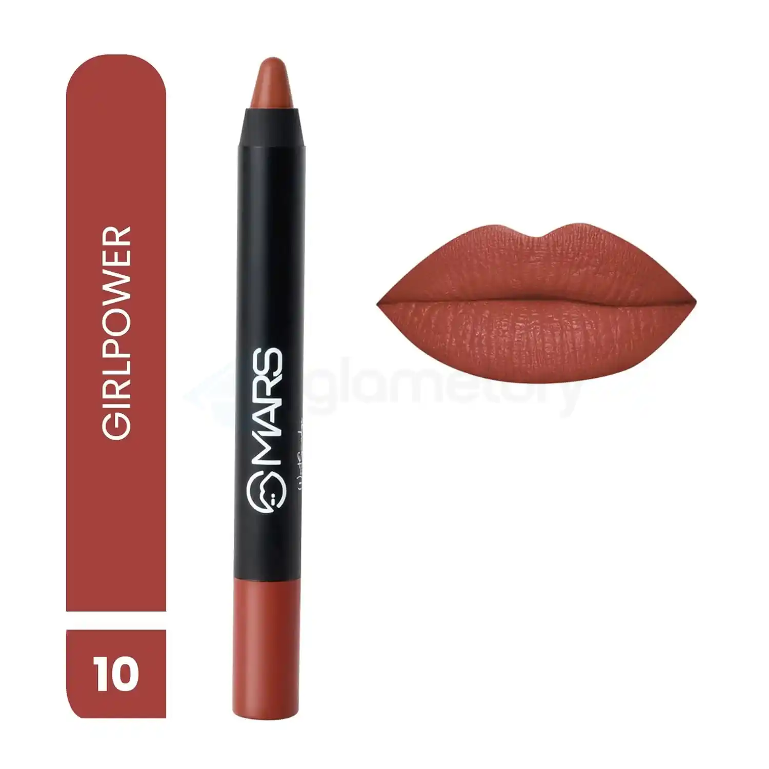 MARS Won’t Smudge Won’t Budge Crayon Lipstick-10 Girlpower