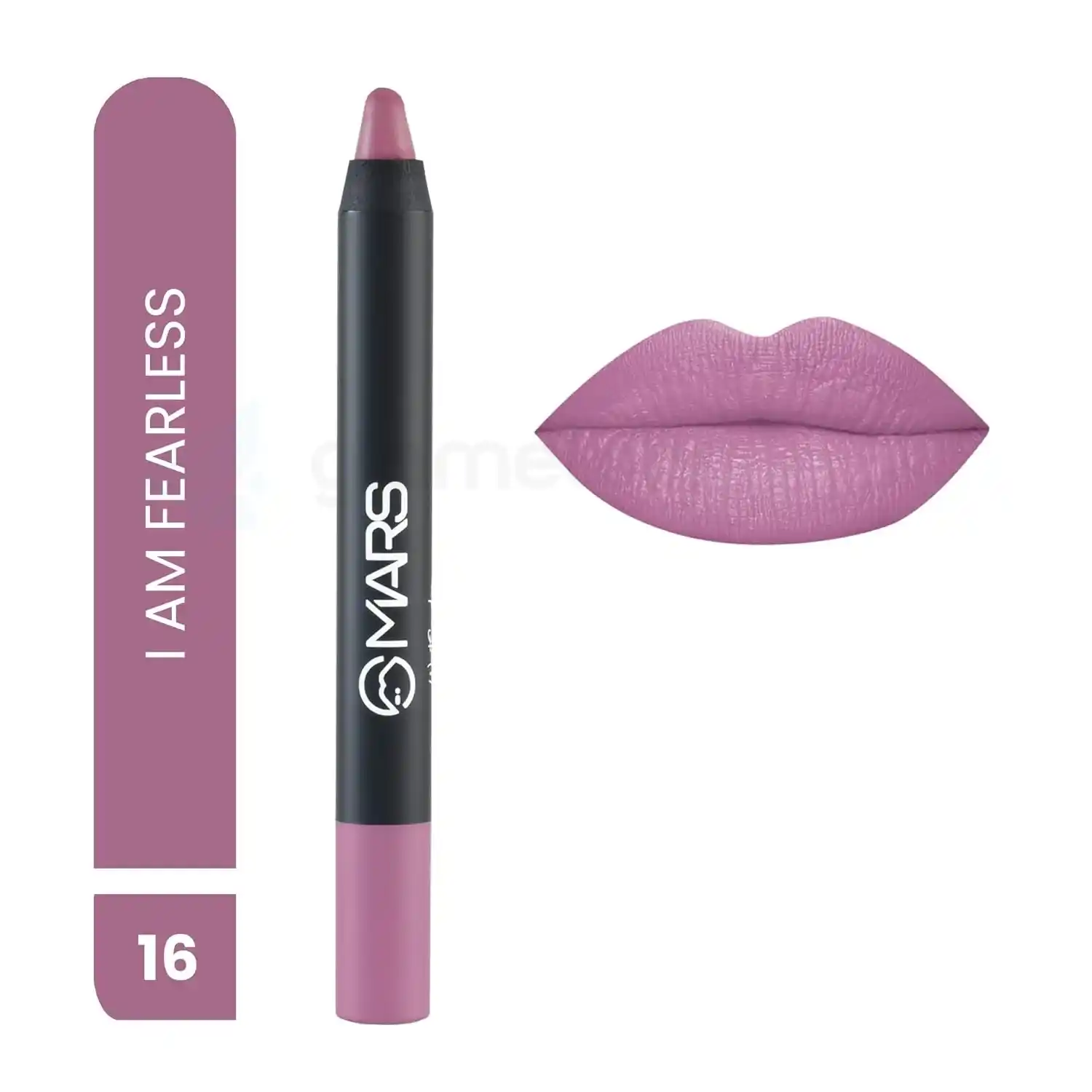 MARS Won’t Smudge Won’t Budge Crayon Lipstick-16 I Am Fearless