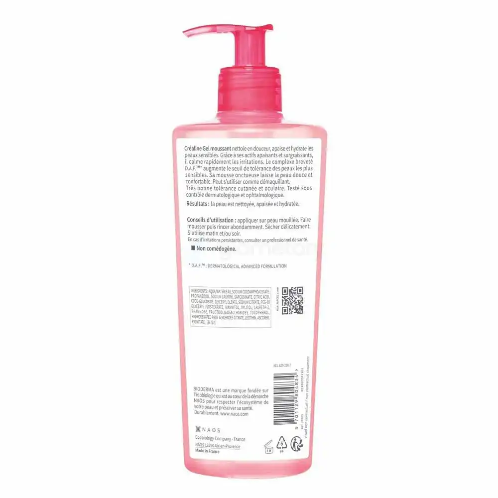 Bioderma Créaline Gel Moussant Facewash-500ml