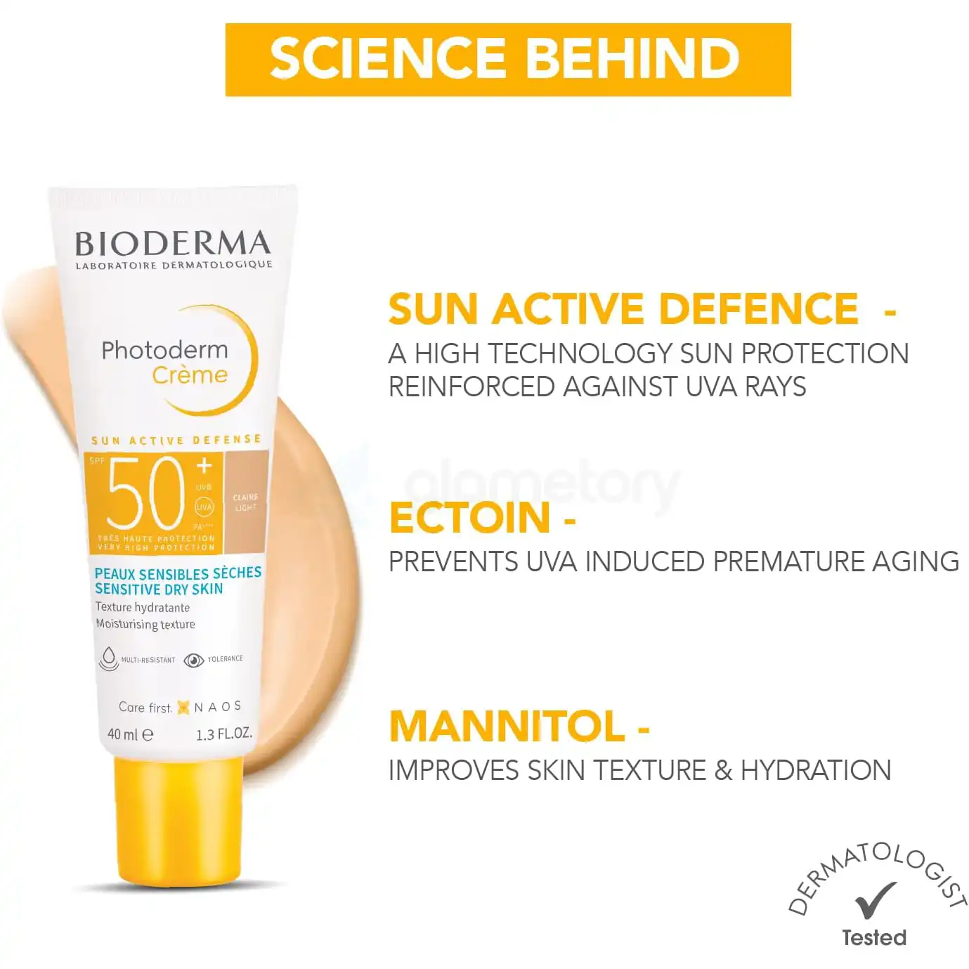 Bioderma Photoderm Crème SPF50+ for Sensitive Dry Skin-40ml thumbnail 2