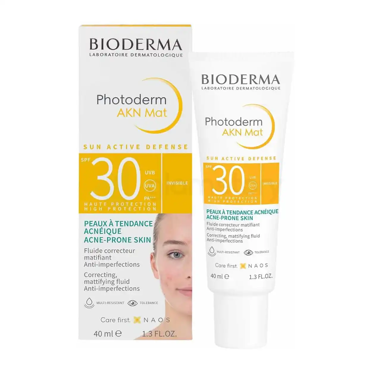 Bioderma Photoderm AKN Mat Sun Active Defense SPF30 Invisible-40ml