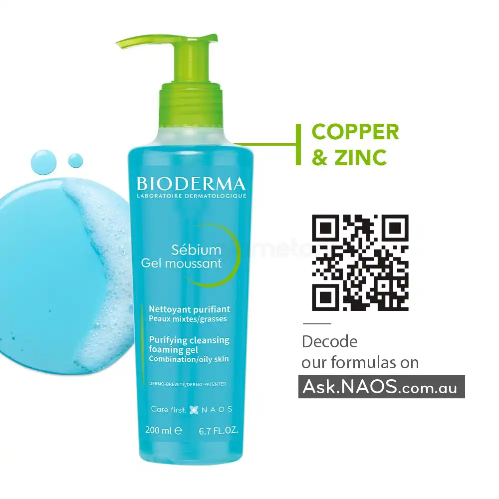 Bioderma Sébium Gel Moussant Purifying Cleansing Foaming Gel-200ml thumbnail 3